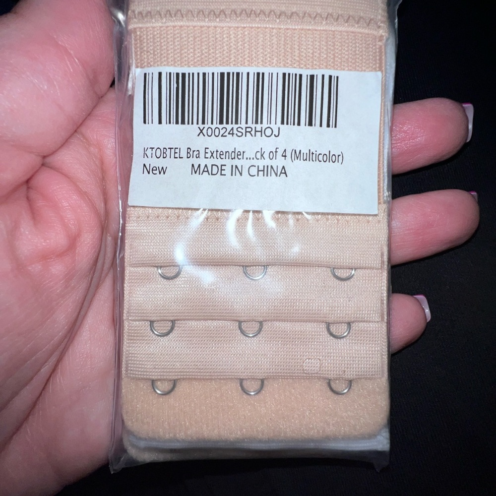 Bra extenders! 4pack white, Black and beige